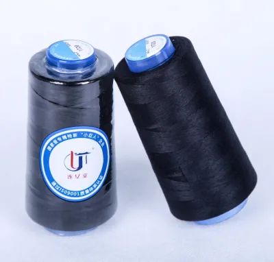 High Tenacity Multi Filament Polyester Sewing Thread Plastic Cone Spun Sewing Yarn for Fabric