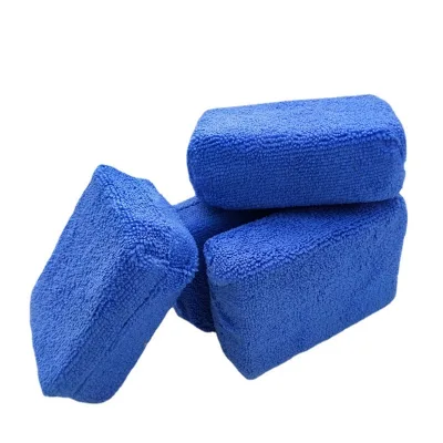 SEQ Hot Sale Cleaning Tool Microfiber Cloth Wax Sponge