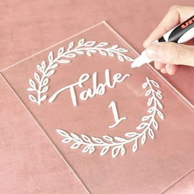 Hot Sale Decorating Wedding Invitations High clear Acrylic Card Acrylic Fan Shaped Wedding Invitations for Wedding