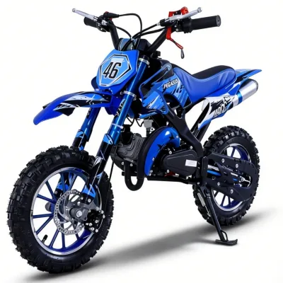 Lightweight 49cc Youth Mini Motorbike Under 40km/h Family Cross Country Riding Bike Made in China