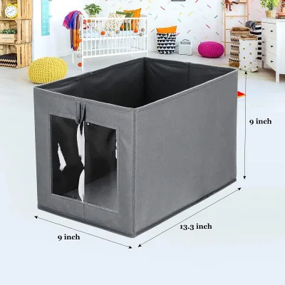 Modern Style Collapsible Wardrobe Long Drawer Kids' Toy Sundries Storage Rectangular Bin Standing Clothing Organizer for Jewelry