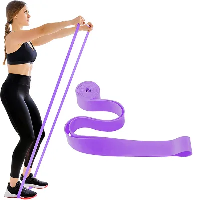 Custom Elastic Yoga Tension Band Resistance Stretching Yoga Band for Pilates Fitness Stretching Band