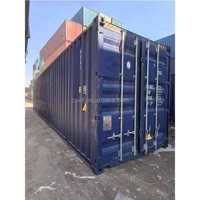 VITA 40ft HC Dry Container | Maximum Vertical Space | Structural Steel for Residential & Retail Design | Blue Beige