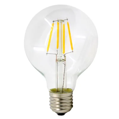 Smart Indoor Bulb AC110V AC220V G95 Cob Led 4W Filament Bulb 2700K E27 Base for Indoor Decoration