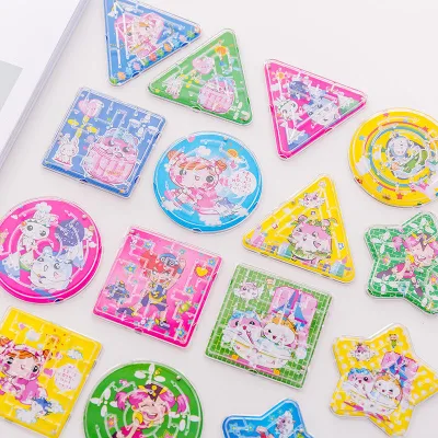 Wholesale PP Polygon Maze Plastic Toys Stress Release Children's Educational Games Labyrinth Assorted Capsule Gifts