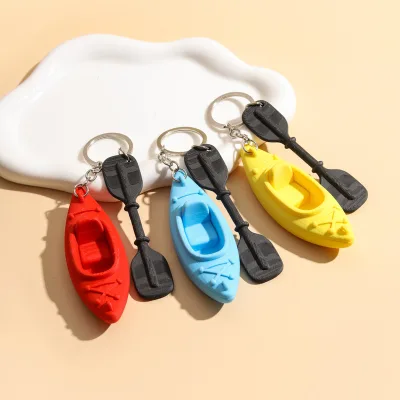 Kayak Paddle Keychain Mini Stereo Shape Pendant for Keys Backpack Cute Daily Carry Charm Unique Personalized Gift