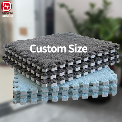 Thick Fluffy Bedroom Rugs Floor Mats Eva Hairy Rug Washable Mat Plush Carpet