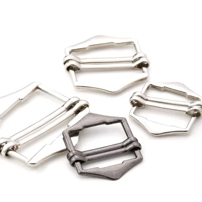 Four-Speed Hook Belt Adjustment Feature Trendy Alloy Double Happiness Buckle Manufacturers' Stock Waistcoat Buckle