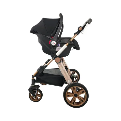 2-in-1 High Landscape Travel System Baby Stroller and Foldable Baby Stroller Pram