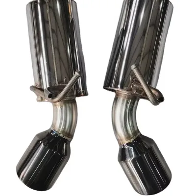 High Performance Stainless Steel Gloss Black Resonated Axle Back Muffler Exhaust for nissan 370Z 2009-2021