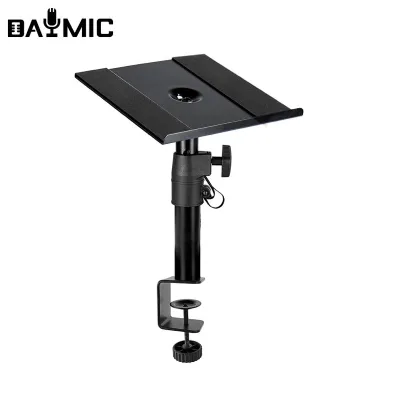 SS043 Yinyu DDP RTS Heavy Duty Metal Desktop Speaker Stand with C-clamp & Tilt
