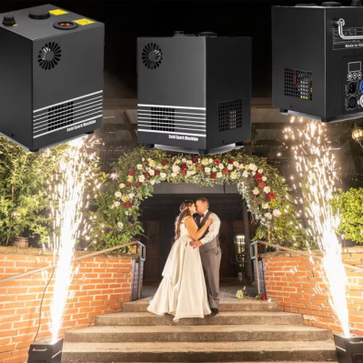 200g Small Cold Sparkler Composite Machine Spark Sparkler With Battery750w Spark Machine Wheel Fontain Machine