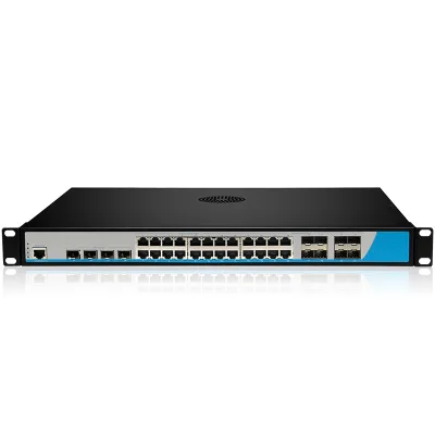 OEM Layer 3 Management Switch XH-8800-4W8S24F-GL 4 SFP+ 8 SFP 24 Gigabit Ports QoS 128Gbps Capacity Web Management