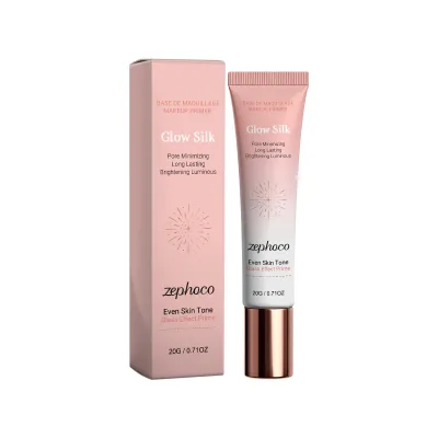 Wholesale Natural Tone up Glow Silk Pore Minimizing Long Lasting Brightening Non Sticky Even Skin Tone Primer