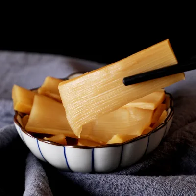 Factory Wholesale Pickled Frozen Bamboo Shoot Slices Seasoned Marinated Sauced Menma ForJapanese Noodles Ramen Sushi Ingredient