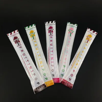 100ml Hot Selling Frozen Food Packaging Heat Seal Ice Lolly Custom Printed Ice Popsicle Plastic Packaging Bags