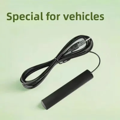 FM Radio Antenna Signal Amplifier Signal Enhancer with 3m/5m Extension Cable for Car,Marine Boat,RV Vehicle