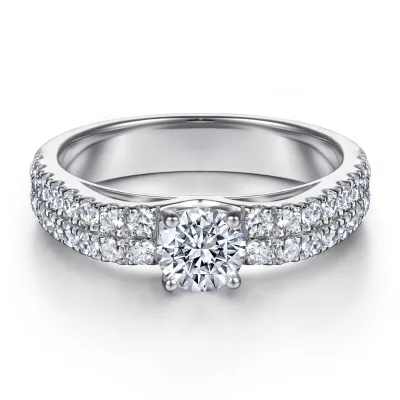 925 Sterling Silver Sparkle Zircon Finger Ring for Women Basic Anniversary Valentine's Day Gift Fine Jewelry Engagement Rings