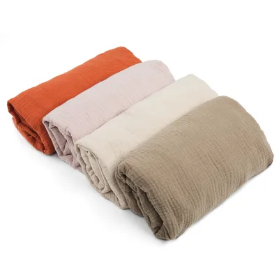 OEM Muslin Crib Sheets, Soft and Breathable Double Layer 28x52 Baby Crib Sheets for Standard Crib and Toddler Mattresses, Boys