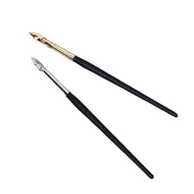 Solid Wood Calligraphy Dip Pen with Nib Wordart Stand Cblique Pen English Copperplate Script Straight Dip Pen