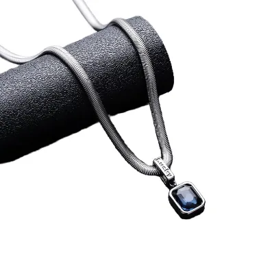 Natural Stone Pearl Necklace Men's Color-free Light Luxury Style High-end Snake Chain Accessories Women's All-match Jewelry