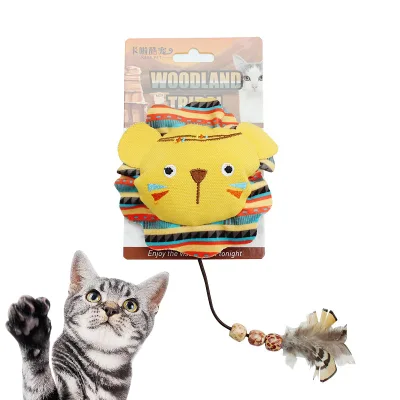 Hot Selling Cute Animal Shape Molar Interactive Cat Nip Plush Toys