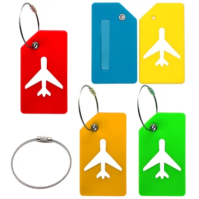 High Quality Vintage Genuine Luggage Tag Retro Airplane Luggage Tags Custom Logo