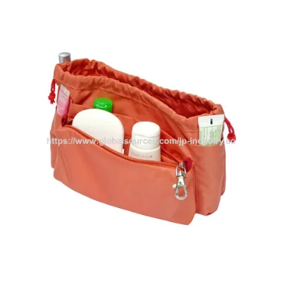 Large capacity cosmetic bag made of nylon material with assorted colors available