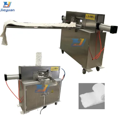 Cotton Roll Dental Machine White Cotton Gauze Roll Making Machine for Hotels New Used Condition