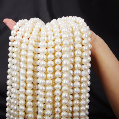 Wholesale High Quality Loose Fresh Water Pearl Natural White Round Shape Freshwater Pearls for Necklace