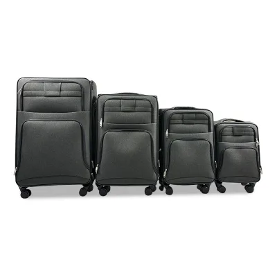 Oxford Luggage Suitcase Password Lock Swivel Wheels logo Printed Four-piece Handle Luggage Set