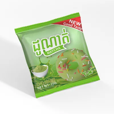 Factory Supply Matcha Donut Ready to Eat Mini Donuts Private Label Wholesale Export Snack
