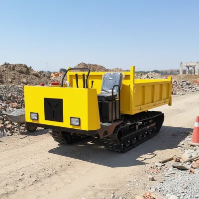 Price 1.5 2 Ton 3 Tons Crawler Truck Hydraulic Transporter Crawler Dump Truck Stand-up All Terrain Crawler Tractors for Sale