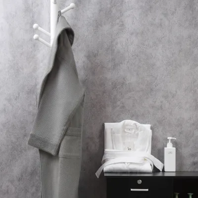 Custom Waffle Bathrobe Color Can Be Selected Women and Men Bathroom Bath Robes With Custom Logo Waffle Luxury Hotel Spa Bathrobe