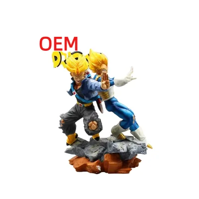 Chinese Factory Custom Movie Character Z Vegeta and Trunks PVC Action Figure Unisex Cartoon Toy