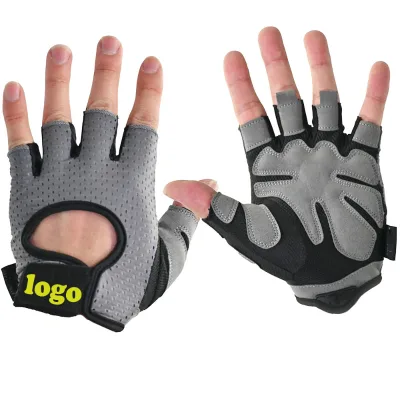 Eco-Friendly Gel Half-Finger Fitness Gloves with Mesh Grip for Riding Cycling Fishing Weightlifting Gym & Work-Unisex