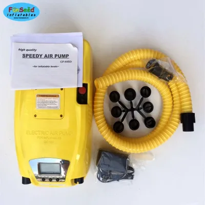 12 V Electric Balloon Air Pump Portable Battery Powered Kayak Inflator Compact on Board Air Compressor