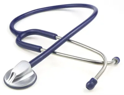 Silver Shell Stethoscope Comfortable Fit for Clinical Use Medical Training and Home Healthcare
