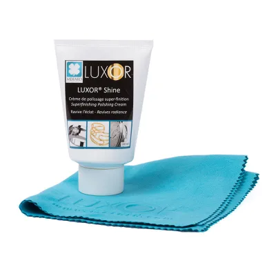 High Efficiency Jewelry Cleaning Tools Sets Luxor Super-Finishing Cream and Washable Wiping Cloth for Copper Precious Metal