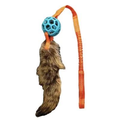 High Quality Fashion Fur Coyote Tail Dog Chew Toys