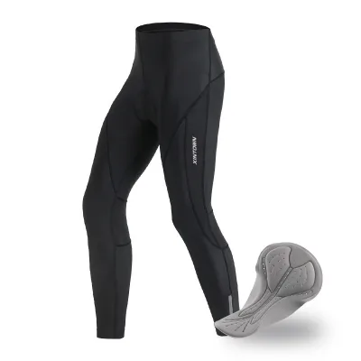 Factory Direct Men's 4-Season Cycling Tights Long Pants Breathable Quick-Dry Anti-Slip Gel Pad Sport Bicycling Casual Trousers