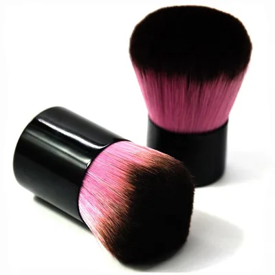 Single Makeup Brush Round pink Vegan Make up Brushes Private Label Kabuki Brush Free Sample