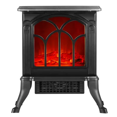 3D Realistic Flame Effect Room PTC Ceramic Electric Fireplace Stove Space Fan Heater