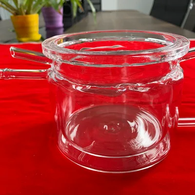 Custom High Quality Transparency Glass Heat Resistant Vessel Reaction Flask