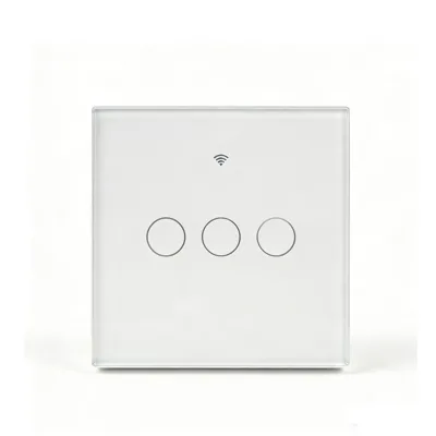 Superior Quality for European 3-Way 4 Gang WiFi Glass Wall Switch Panel Smart Touch Remote Control Compatible Smart Life App