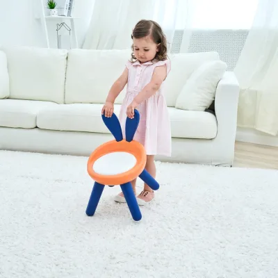Home Cartoon Plastic Baby Dining Chair Portable Children Learning Chair