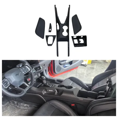 High Quality Dry Carbon Fiber Interior Center Console Assembly for ford Mustang S650 2024+