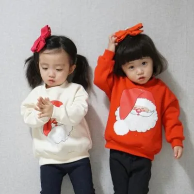 Wholesale Children's Custom Print Crewneck Christmas Sweatshirt From China Clothing Manufacturer