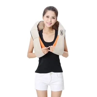 Wholesale Electric Infrared Heat Deep Full Body Shiatsu Massage Kneading Cervical Back Neck Shiatsu Massager Shawls for Car