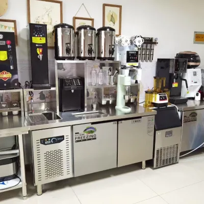 Stainless Steel Restaurant Commercial Modern Design Bar Counter Equipment Design Refrigerate Store
